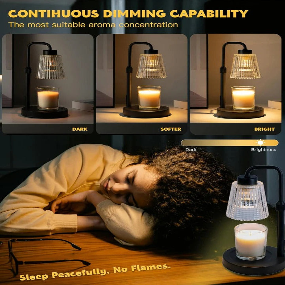 Lumière tamisée pour bougie avec intensité réglable