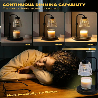 Lumière tamisée pour bougie avec intensité réglable