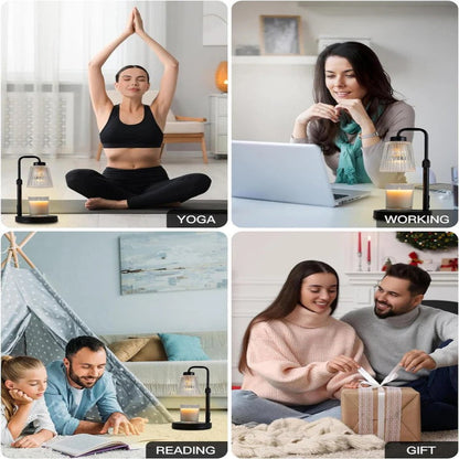 Lumière tamisée pour bougie avec intensité réglable