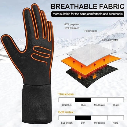 Sous-gants chauffants électriques pour temps froid