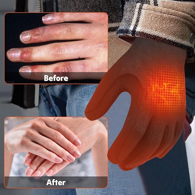 Sous-gants chauffants électriques pour temps froid