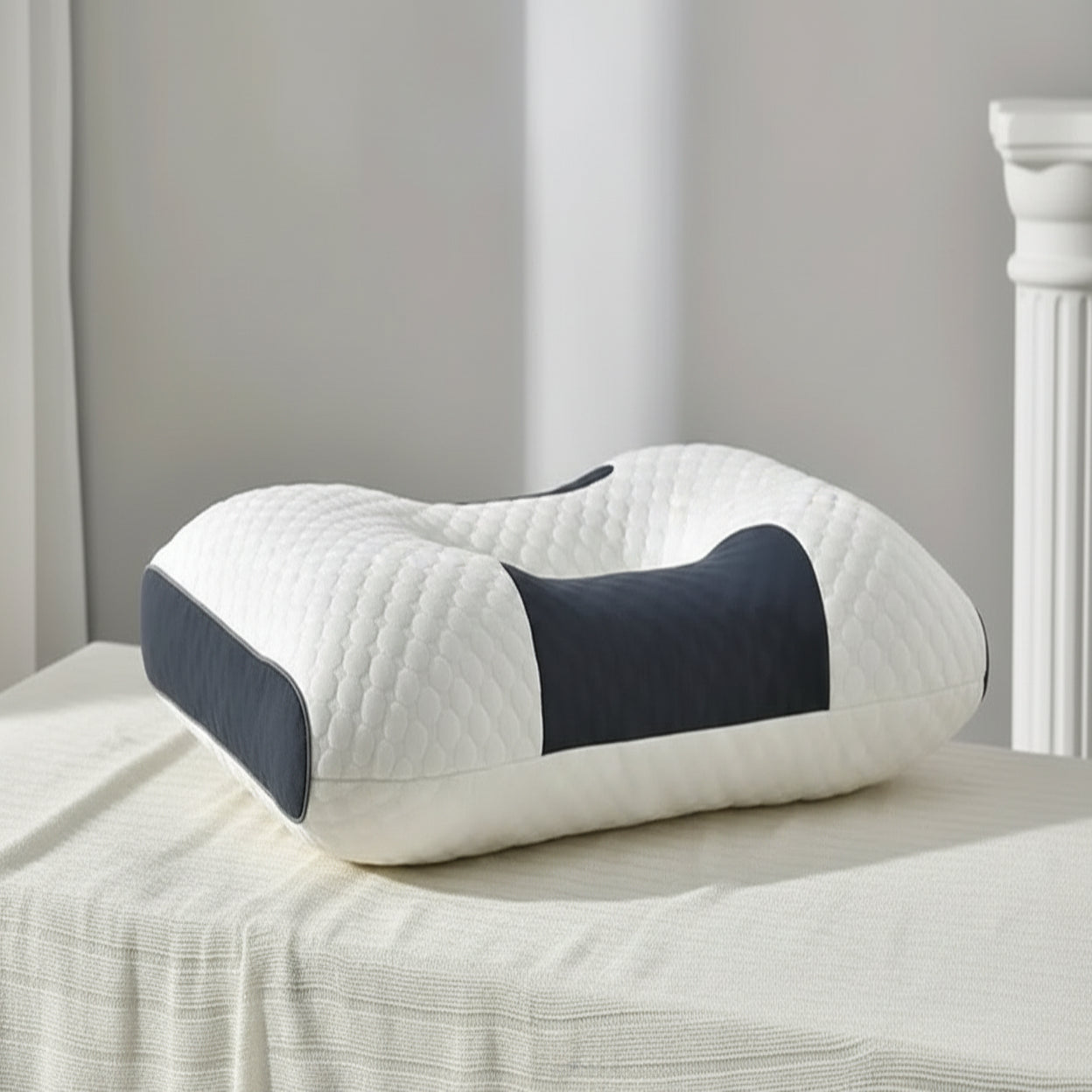 Oreiller orthopédique confortable pour le soutien de la nuque et de la tête