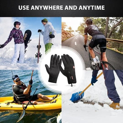Gants Chauds Imperméables Tactiles pour Temps Froid