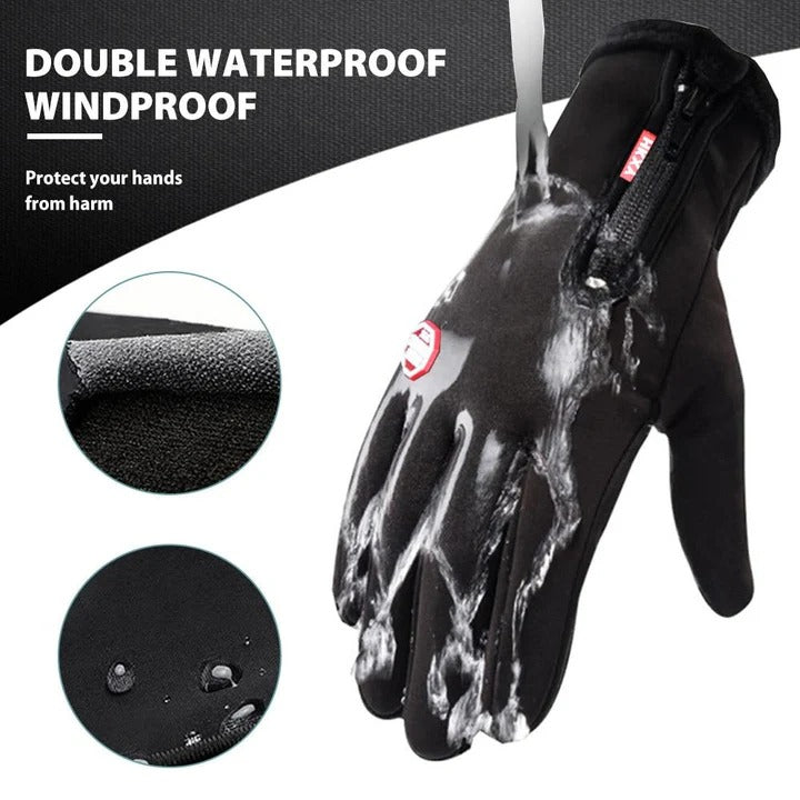 Gants Chauds Imperméables Tactiles pour Temps Froid