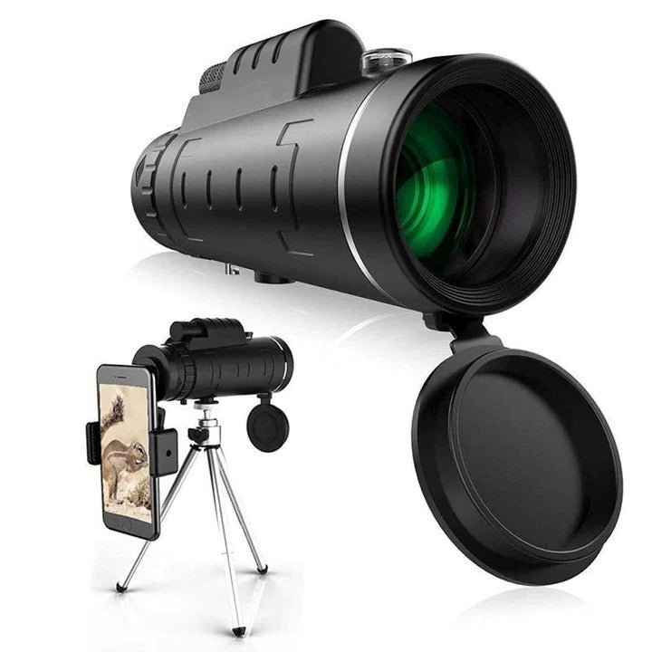 Longue-vue portable haute définition avec adaptateur pour téléphone