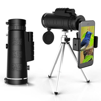 Longue-vue portable haute définition avec adaptateur pour téléphone