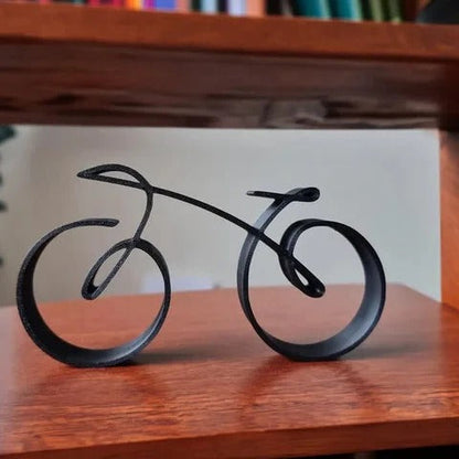 Simple Metal Bike Wall Art Decoration - Ortekor