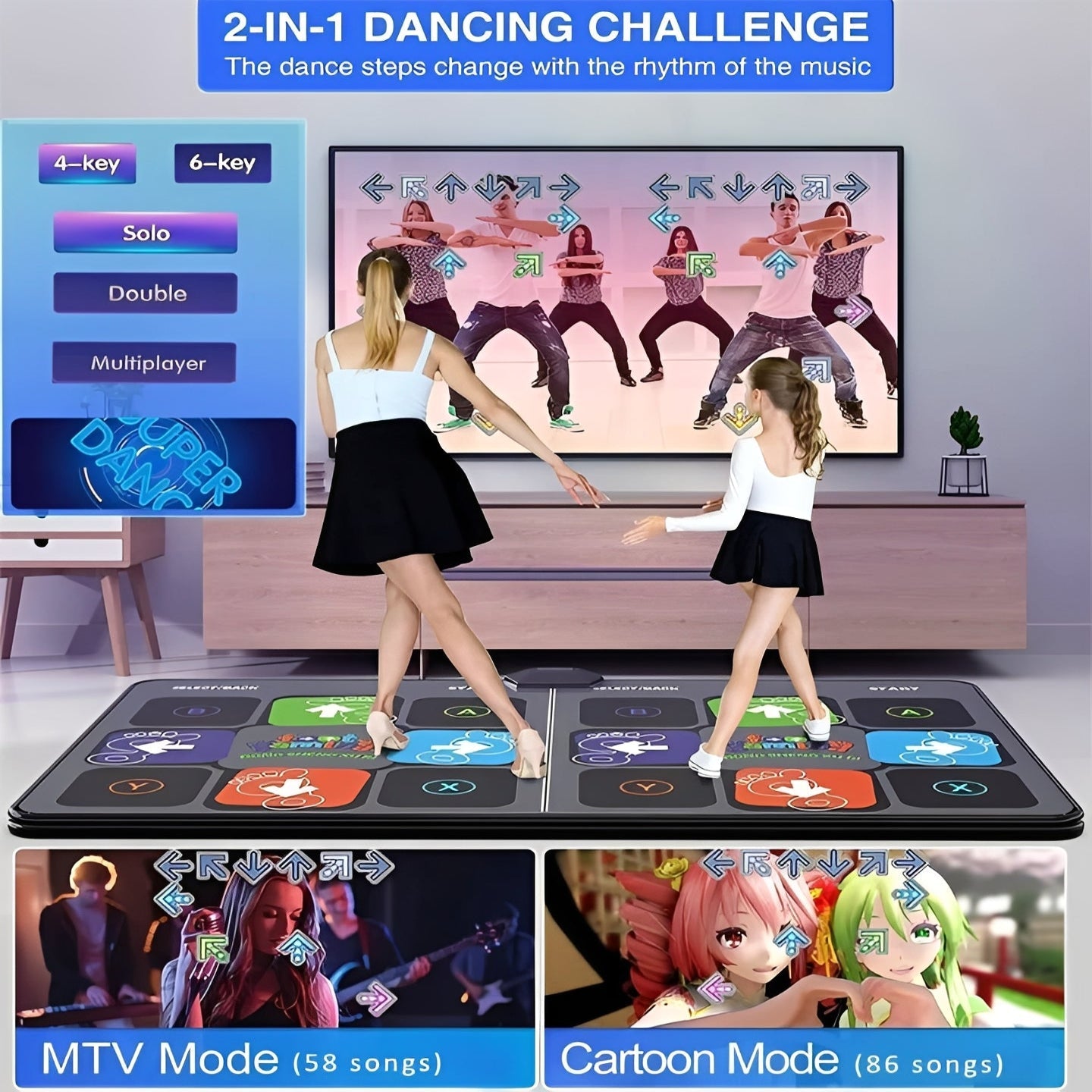 Tapis de danse musical amusant pour enfants