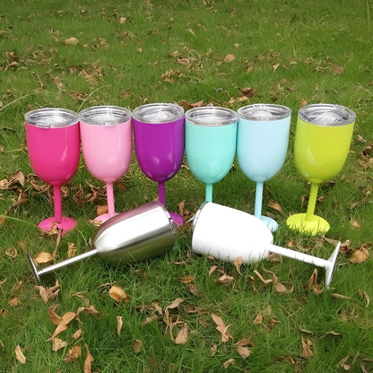 Gobelet à vin isotherme à double paroi avec couvercle hermétique