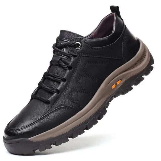 Comfortable Men's Leather Oxfords with Arch Support - Ortekor