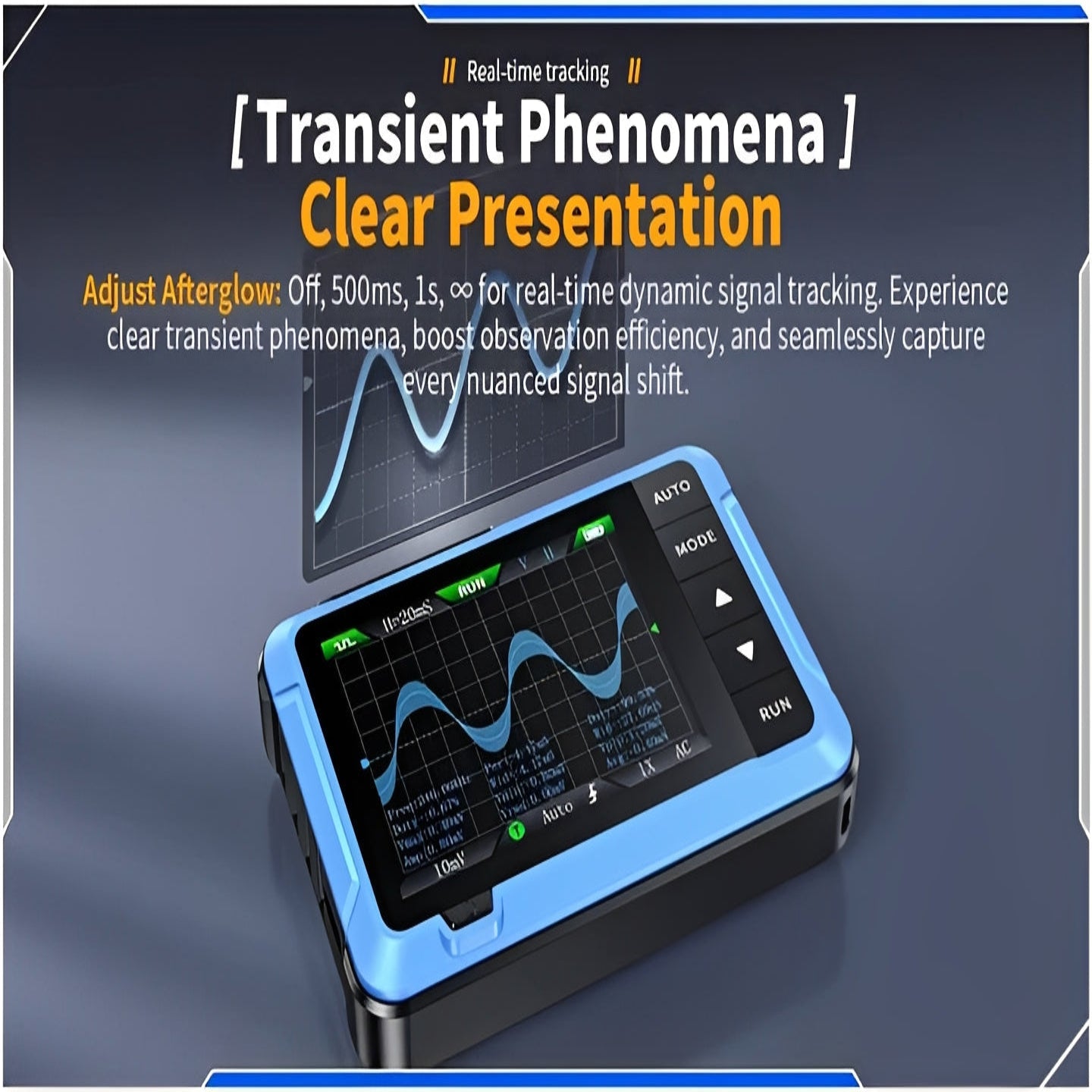 Oscilloscope portable compact pour l'analyse des signaux électroniques