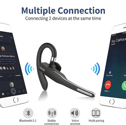 Casque micro Bluetooth sans fil pour camionneur avec suppression du bruit