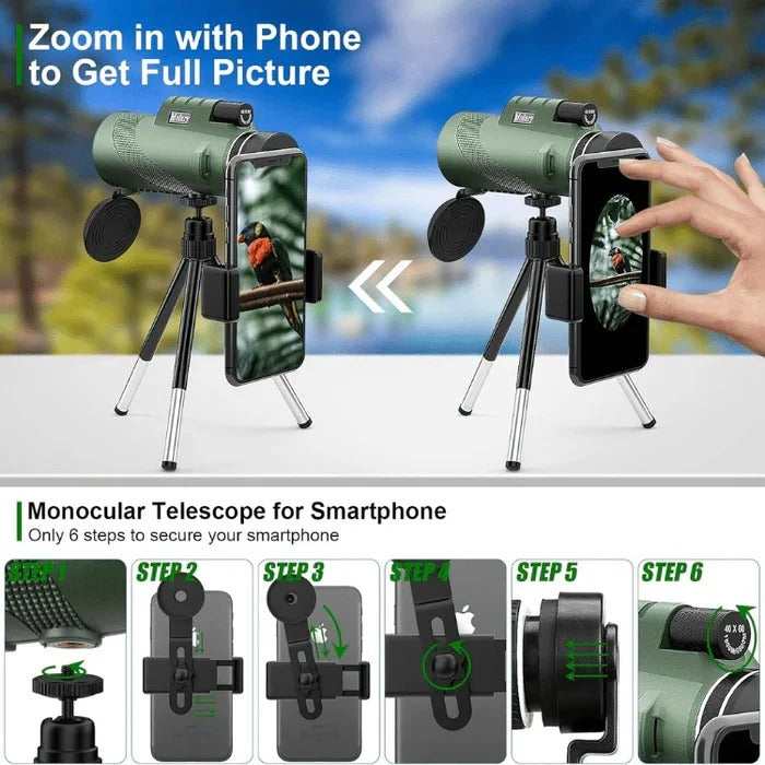 Mini télescope de poche portable pour l'extérieur