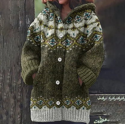 Cardigan douillet en tricot d'hiver