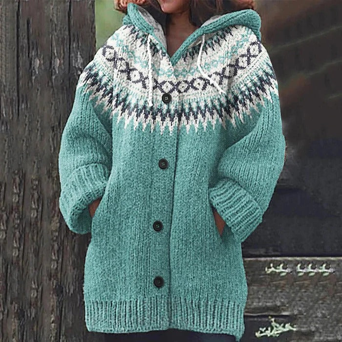 Cardigan douillet en tricot d'hiver