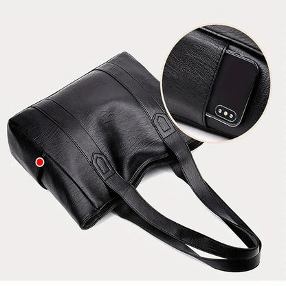 Sac fourre-tout en cuir véritable classique