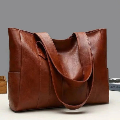 Sac fourre-tout en cuir véritable classique