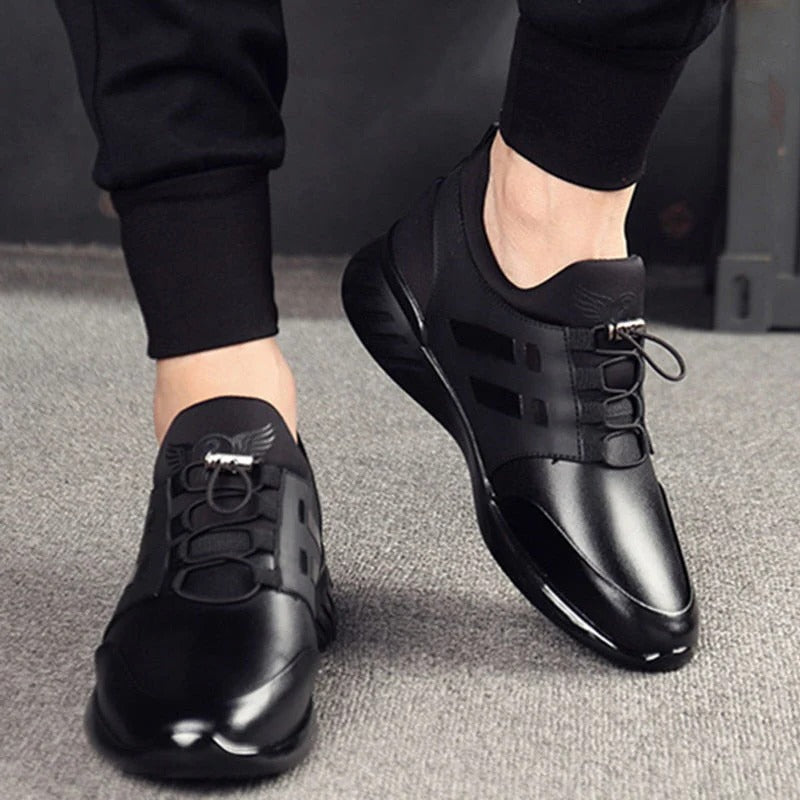 Chaussures en cuir confortables pour homme avec soutien de la voûte plantaire