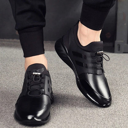 Chaussures en cuir confortables pour homme avec soutien de la voûte plantaire