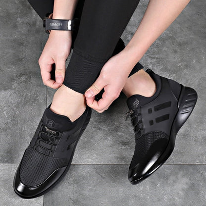 Chaussures en cuir confortables pour homme avec soutien de la voûte plantaire