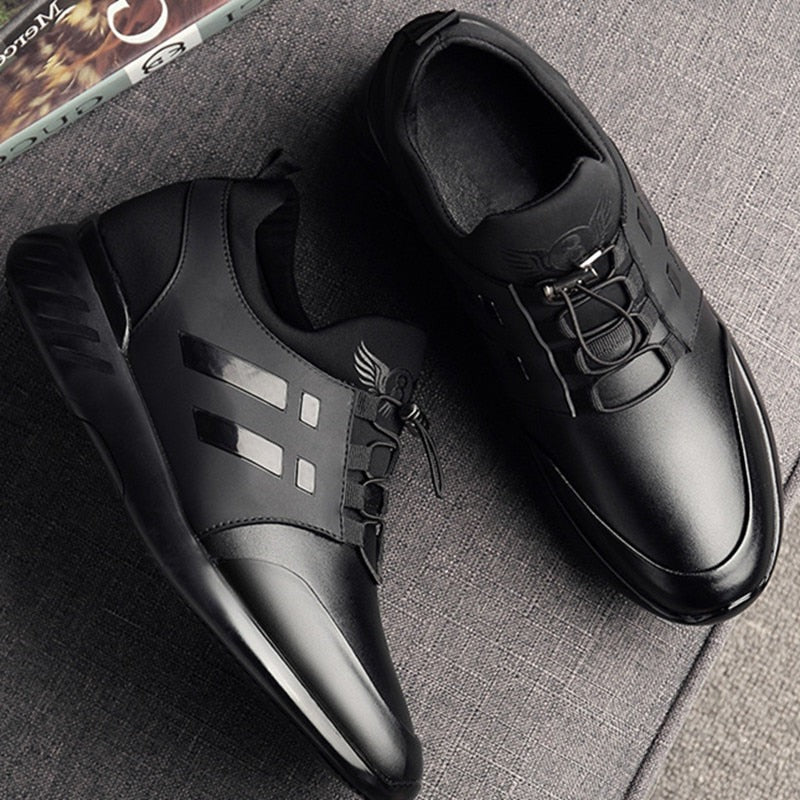 Chaussures en cuir confortables pour homme avec soutien de la voûte plantaire