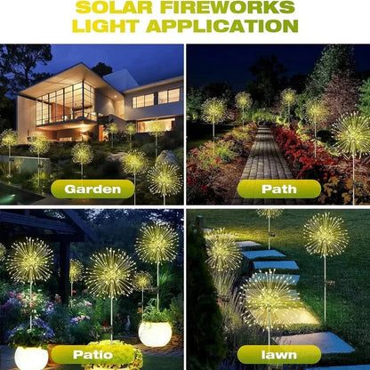 Guirlande solaire colorée de 60 LED