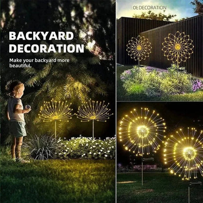 Guirlande solaire colorée de 60 LED