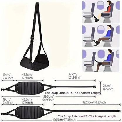 Ensemble hamac repose-pieds confortable pour avion pour le voyage