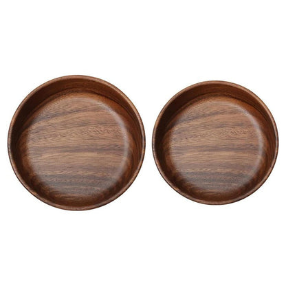 Saladiers en bois naturel pour la table, lot de 2