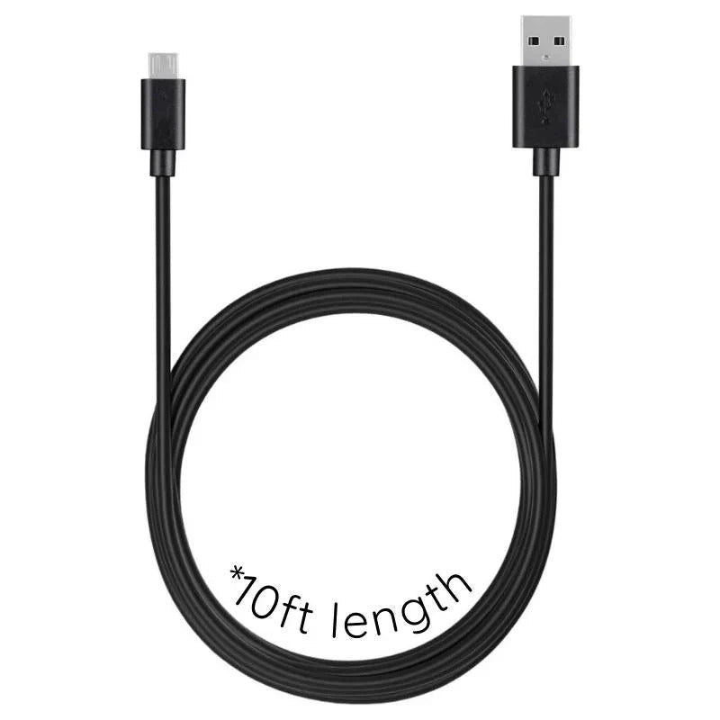 Long cordon de chargeur USB extra large de 3 m