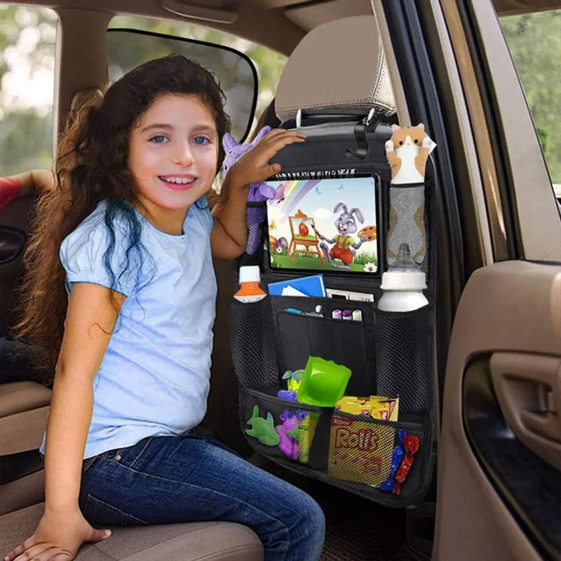 Rangement de siège arrière de voiture avec plusieurs poches