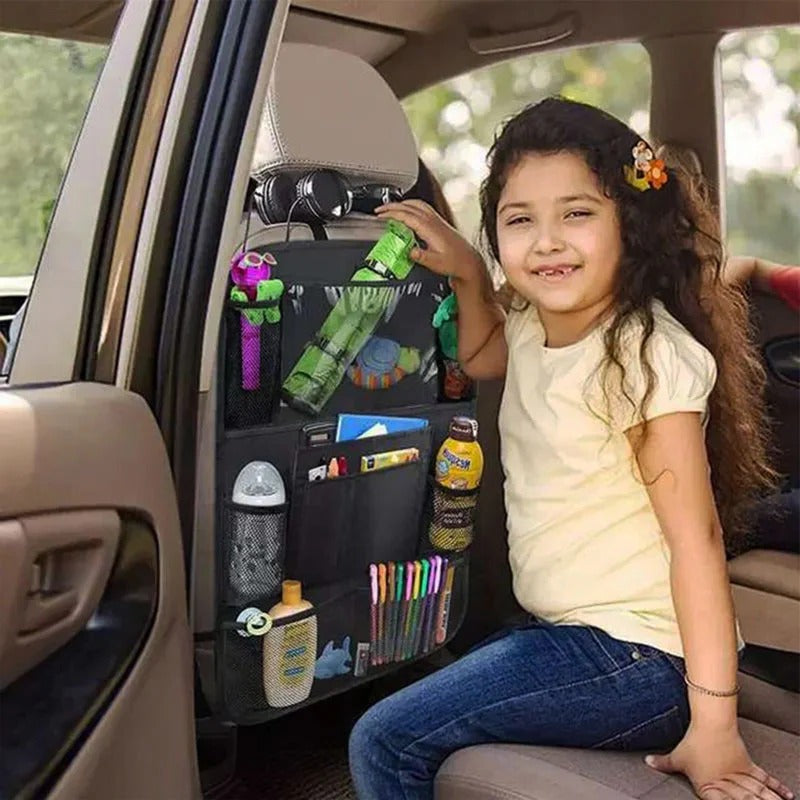 Rangement de siège arrière de voiture avec plusieurs poches