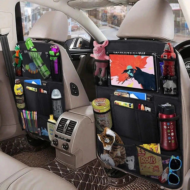 Rangement de siège arrière de voiture avec plusieurs poches