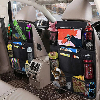 Rangement de siège arrière de voiture avec plusieurs poches
