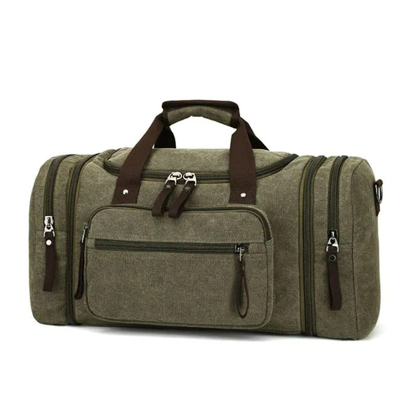 Grand sac de voyage en coton avec espace supplémentaire