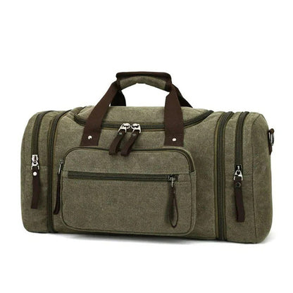 Grand sac de voyage en coton avec espace supplémentaire
