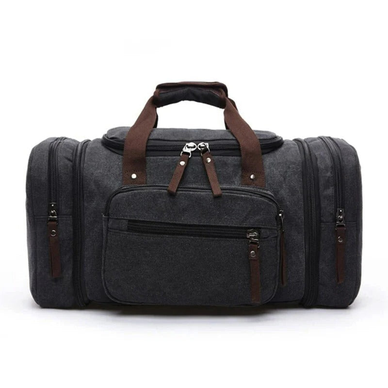 Grand sac de voyage en coton avec espace supplémentaire