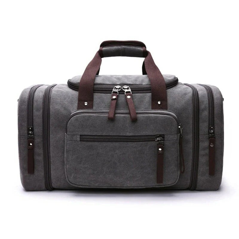 Grand sac de voyage en coton avec espace supplémentaire
