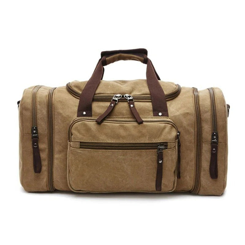 Grand sac de voyage en coton avec espace supplémentaire