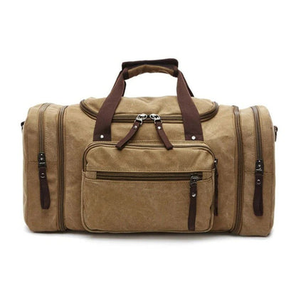 Grand sac de voyage en coton avec espace supplémentaire