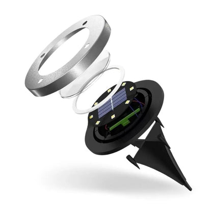 Lampes solaires d'extérieur à LED lumineuses pour allées