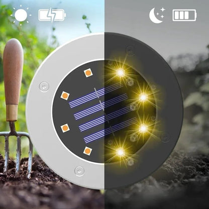 Lampes solaires d'extérieur à LED lumineuses pour allées