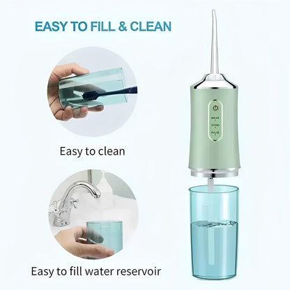 Hydropulseur de voyage compact avec embouts interchangeables