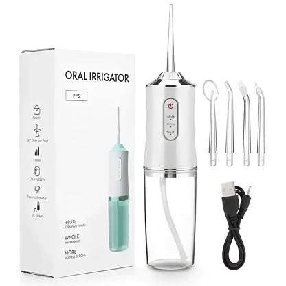 Hydropulseur de voyage compact avec embouts interchangeables