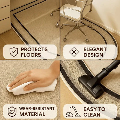 Tapis de protection de sol durable pour chaises de bureau et de maison