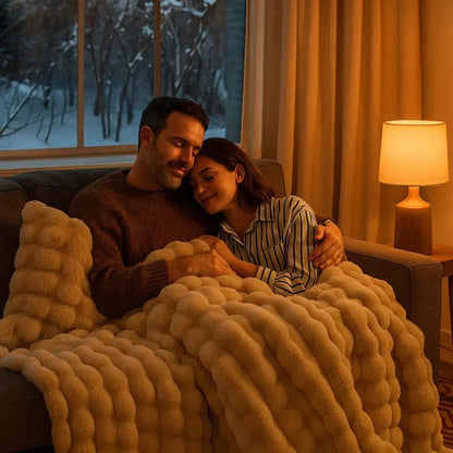 Jeté de couverture doux et douillet lavable en machine