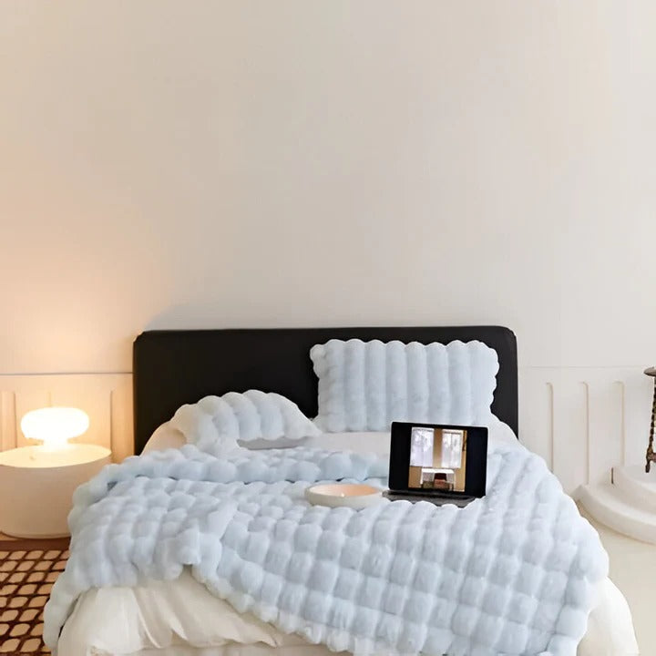 Jeté de couverture doux et douillet lavable en machine