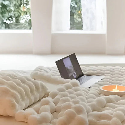 Jeté de couverture doux et douillet lavable en machine