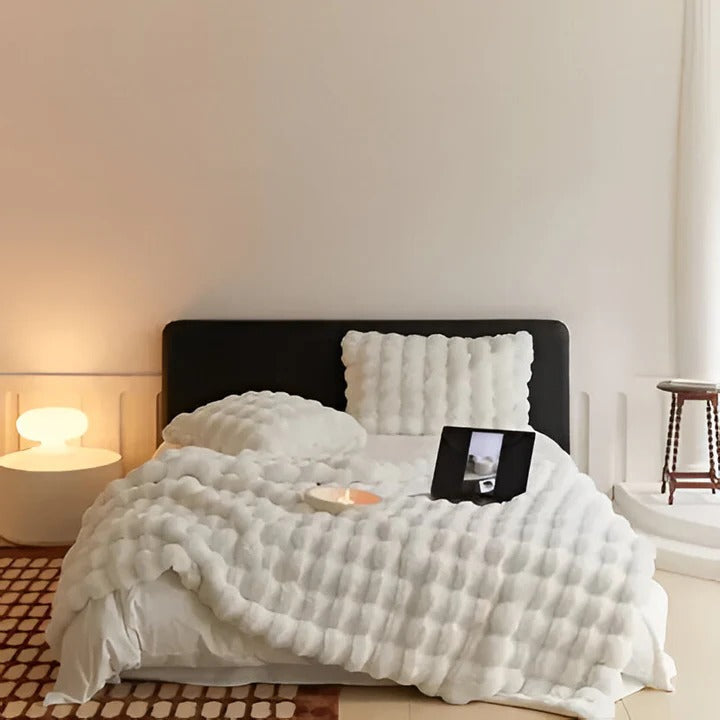 Jeté de couverture doux et douillet lavable en machine
