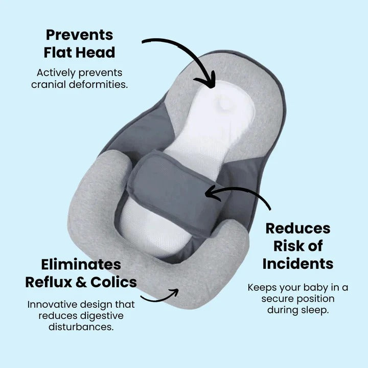 Coussin cale de positionnement souple pour bébé pour un maintien sûr